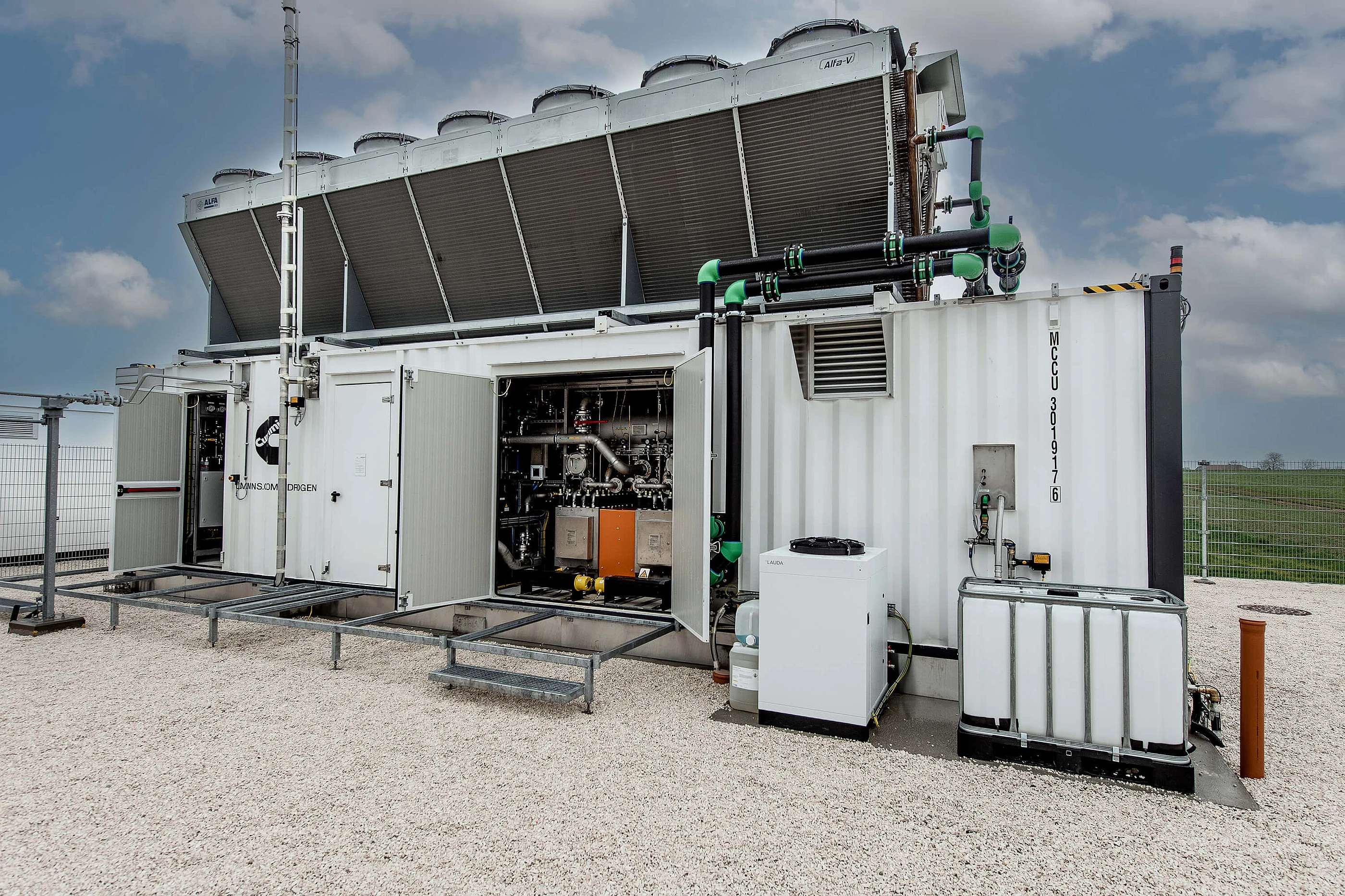 Wasserstoff-Elektrolyse in Rubensdorf